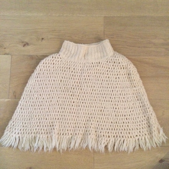 Vince Wool and Camel Hair Knitted Capelet - Picture 1 of 4